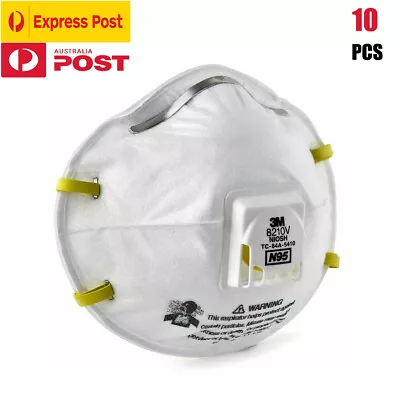 10Pcs 3M 8210V N95 P2 Particulate Respirator Cool Flow™ Valve Protective Mask • $69.99