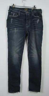 Ed Hardy Mens Mid Blue Wash Slim Fit Denim Rock Jeans Size 30  - New • £15.19