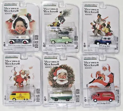 Greenlight Norman Rockwell Delivery Series 1 Complete Set Of 6 Diecast Cars 1:64 • $64.95