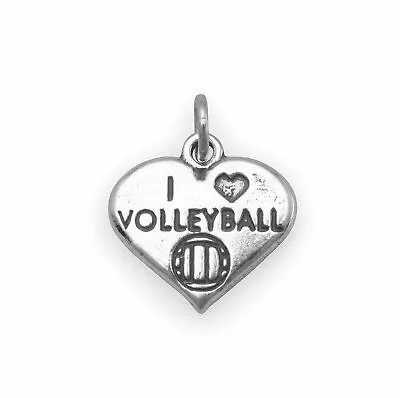 STERLING SILVER 925 Engraved 'I LOVE VOLLEYBALL' CHARM PENDANT BRACELETS • $52.08