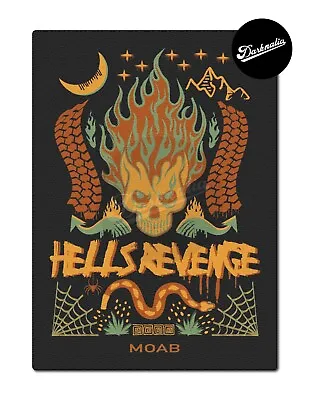 Darknalia - Hells Revenge Moab Trail Sticker - 4 Inch - Waterproof - UV Protect • $4.55