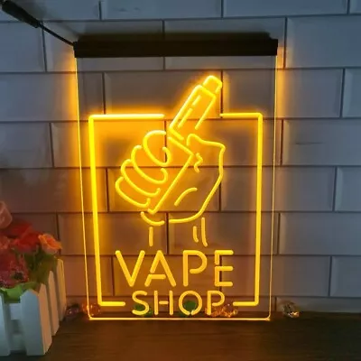 $39.99 • Buy Vape Smoke E Cigarettes Shop LED Neon Light Sign Business Display Wall Art Décor