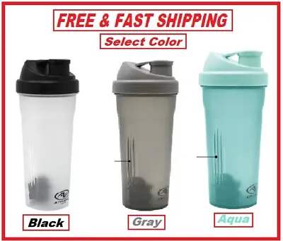 Athletic Works 24oz Protein Drink Shaker Bottle W/Mixing Ball ( SELECT COLOR ) • $6.49