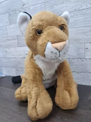 2014 Wild Republic Mountain Lion Plush Stuffed Animal Toy 12” Golden Brown  • $13.95