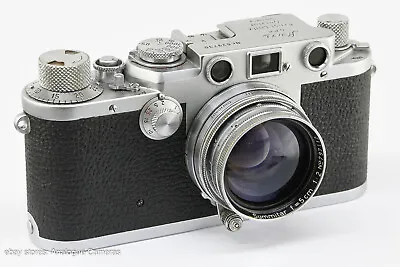 Leica IIIf Red Dial 35mm Rangefinder Camera With Summitar 5cm F2 • $1500