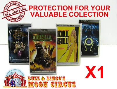 $5.88 • Buy 1x SONY PSP UMD VIDEO CIB CLEAR PROTECTIVE BOX PROTECTOR SLEEVE CASE  