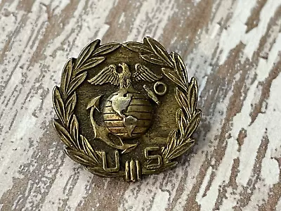 Scarce WWII U.S. Marine Corps Service Lapel Pin Homefront Sweetheart USMC EGA • $44.99