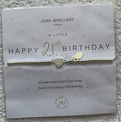 Joma Jewellery A Little Happy 21st Birthday Bracelet  • £12