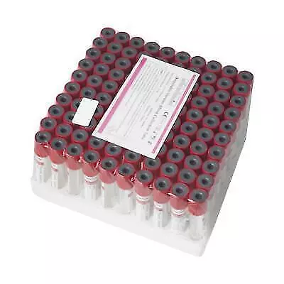 FDA Certified Glass Blood Collection Tubes - 100pcs Medical Use Sterile 5mL • $26.67