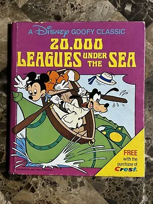 Ultra Rare 1978 20000 Leagues Under The Sea A Disney Goofy Classic Book • £48.21