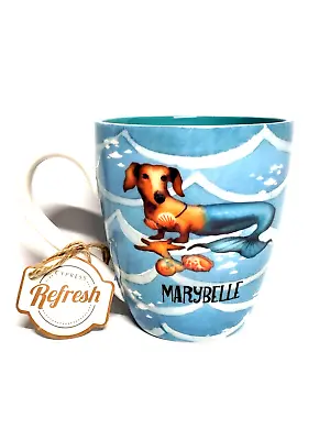 Salty Dog Ceramic Coffee Mug Dog/Puppy Mermaid  Marybelle  Cypress Home New/Tags • $8