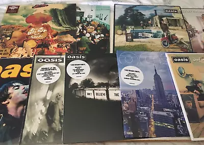 Oasis 9 X Vinyl LP Collection Story Dig Out Giants Masterplan Definitely Etc • £229