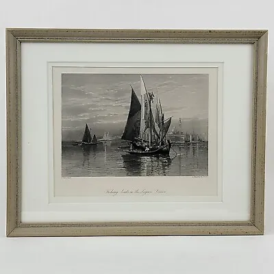 G. Greatbach | Etching Print Of  Fishing Boats On The Lagoon Venice  15  X 12  • $199.99