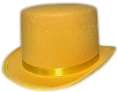 Deluxe YELLOW TOP HAT Dumb & Dumber Magician Clown Prop Costume Cap Formal  • $19.89