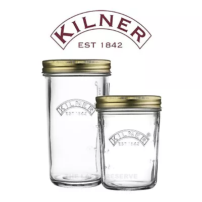 £7.10 • Buy Kilner Screw-Top Wide Mouth Preserving Jars For Jam, Pickles, Storage & Canning