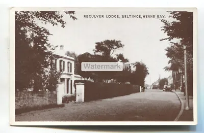 £1.79 • Buy Beltinge, Herne Bay - Reculver Lodge And Nearby Road - C1940's Kent Postcard