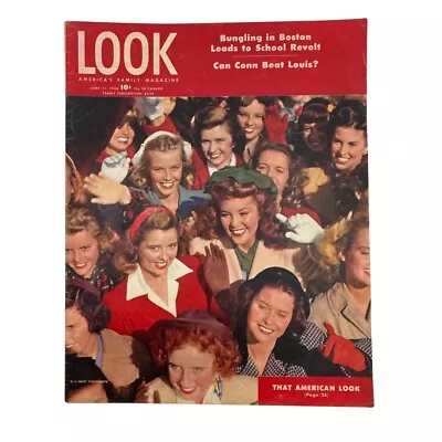 Look Magazine June 11 1946 Bungling In Boston Leads To School Revolt No Label • $40.45