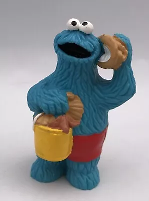 COOKIE MONSTER Beach Shorts Bucket Sesame Street Cake Topper Applause PVC Figure • $9.99