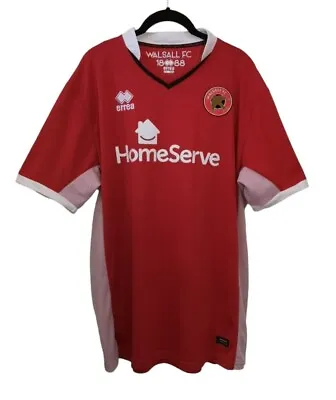 Walsall FC 2017/2018 Football Shirt Soccer Jersey Size XXL Saddlers Official • £22.95