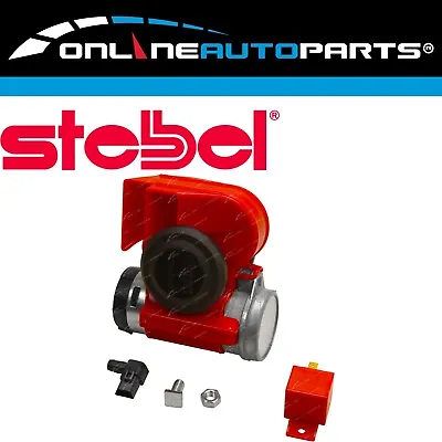 Stebel Nautilus Compact 12 Volt Car Air Horn Red 139dB Bike Truck Italian Design • $38.71