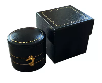 Antique Style Leatherette Jewellery Ring Boxes. Vintage Style Handmade Ring Box • £450