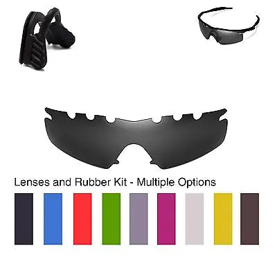 Walleva Lenses And Black Nosepads For Oakley M Frame Strike- Multiple Options • $22.99