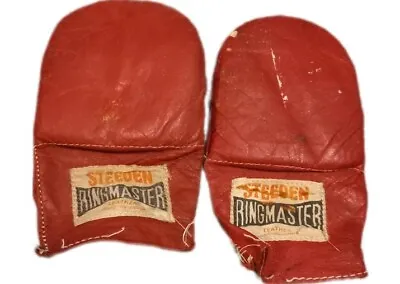 Vintage Steeden Ringmaster Leather Made In India Boxing Gloves • $45.95