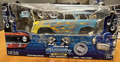 Muscle Machines 1:18 Scale Die Cast Car 2002 - Build It '57 Blue Chevy Bel Air • $125