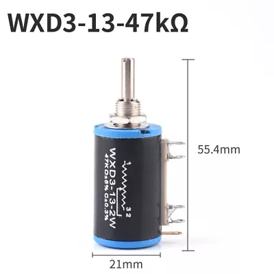 WXD3-13-2W 10 Turn Potentiometer Wirewound Variable Precision Multi-turn 5% • $2.55