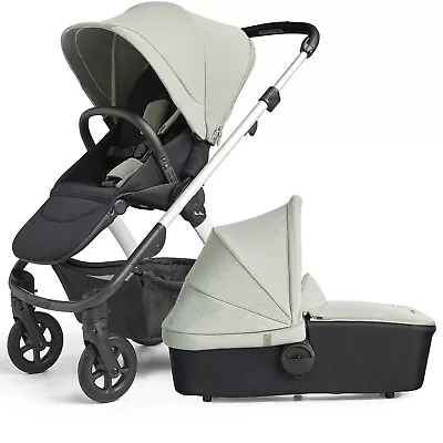 *EX DISPLAY MODEL* Silver Cross Tide 3 In 1 Pushchair/Pram In Sage Green • £649.99