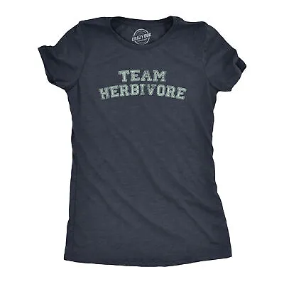 Womens Team Herbivore T Shirt Funny Vegetarian Vegan Lifestyle Tee For Ladies • $16.02