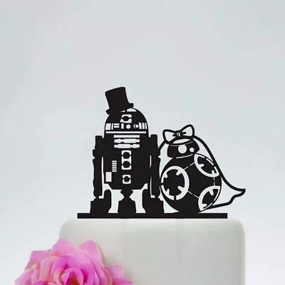  Acrylic Wedding Cake Topper -   Star Wars Cake TopperR2D2 &  Bb8 • $39