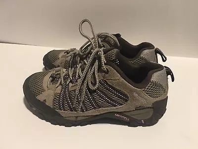 Merrell Women's Leather Radius Mid Waterproof Stone Hiking Boots Size 6.5 • $34.99