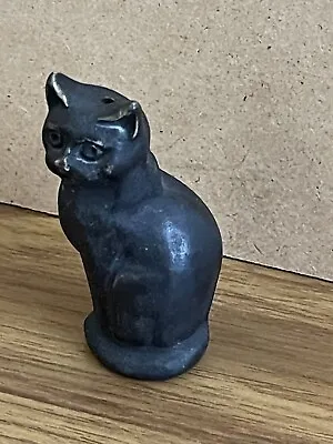 Vintage Miniature Bastet Style Cat Figurine Black 6cm Tall 52g • £13.45