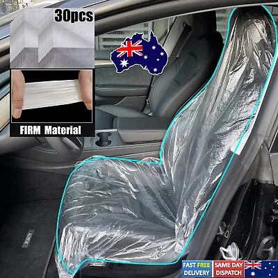 X30 For Mechanic Bodyshop Disposable Plastic Car Seat Plastic Cover Waterproof • $16.42