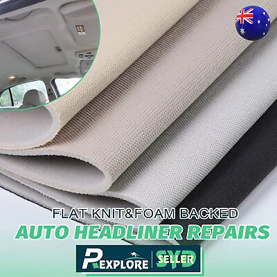 Flat Knit Pro Headliners Fabric Sponge Backing Absorb Noise Roof Lining Renovate • $6.99