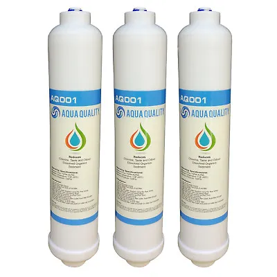 £12.99 • Buy Aqua Quality Under Sink Drinking Water Filter Cartridges 3 Pack