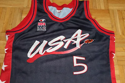 £78.07 • Buy USA Champion Dream Team Basketball Vintage Jersey 1996 Olympia Grant Hill Jersey