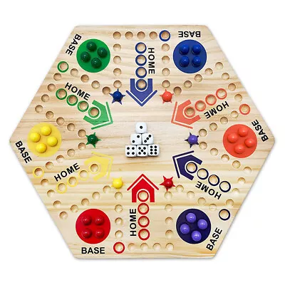 Marbles Board Game With 6 Dice And 30 Marble Balls Double。sided Board Game ❰ • $28.87