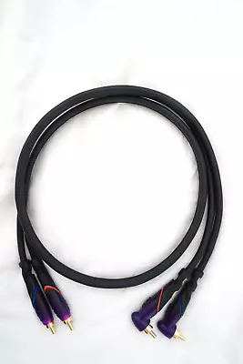 Monster DJ Audio Cable ProLink Straight RCA To 90 Degree RCA 1 Meter Stereo • $15.99