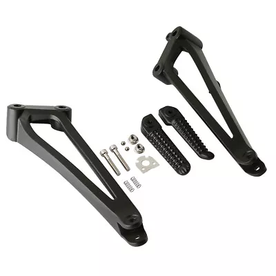 Matte Black Passenger Foot Pegs Footrest Bracket Fit For Yamaha YZF R1 2009-2014 • $29.99