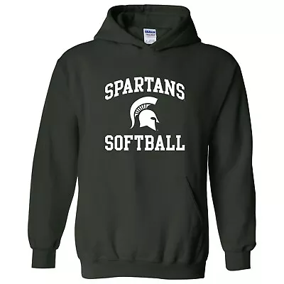 Michigan State Spartans Arch Logo Softball Hoodie - Forest • $49.99