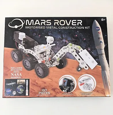 Mars Rover Motorised Metal Construction Kit 137 Pieces With Stickers  Unopened • £8.99