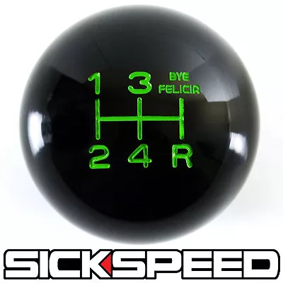 Black/green Bye Felicia Shift Knob For 5 Speed Short Throw Shifter 12x1.25 K03 • $33.90