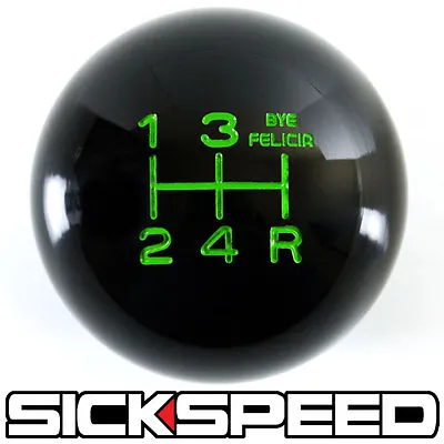 Black/green Bye Felicia Shift Knob For 5 Speed Short Throw Shifter 12x1.25 S03 • $39.88