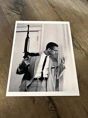 MALCOLM X Art Print Photo RIFLE GUN 8  X 10  Poster HISTORY HISTORICAL Activist • $8.99