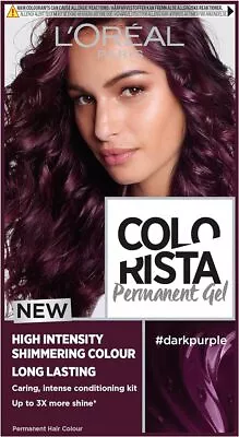 L'Oreal Paris Colorista Permanent Hair Dye Gel LongLasting Permanent Hair Colour • £11.99