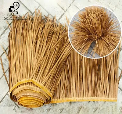 $59.99 • Buy Synthetic Artificial Mexican Palm Thatch Roll Grass Palm Thatching D5 24  X 8 Ft