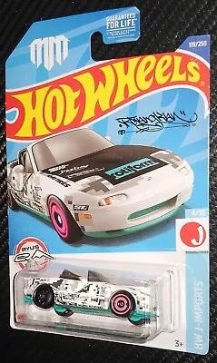 2022 Hot Wheels 1991 Mazda MX-5 Miata 119/250 HW J-Imports 4/10 White HCV77 • $2.49