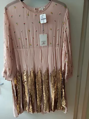 Stunning Manoush BNWT RRP£420 Embroidered Sequin Dress Size 40 UK 12/14 M/Medium • £50